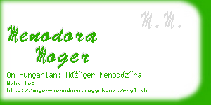 menodora moger business card
